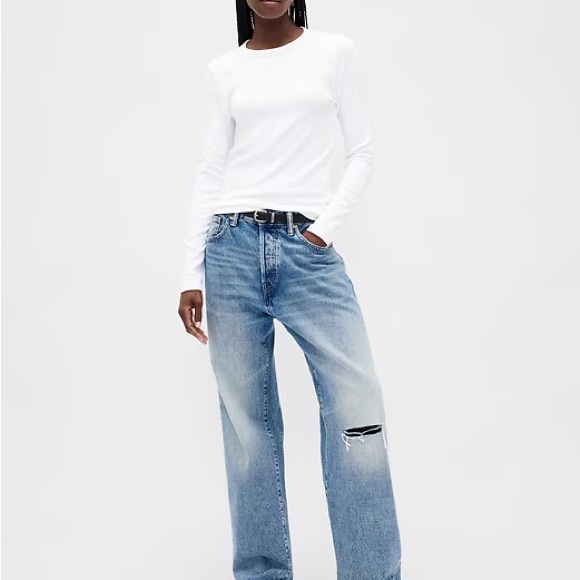 NWT Gap Modern Crewneck T-Shirt in Fresh White - Small - Picture 3 of 11